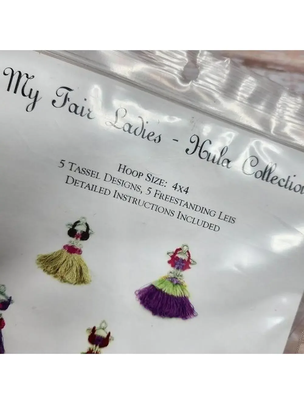 My Fair Ladies Hula Collection Machine Embroidery Design CD 4x4 Hoop